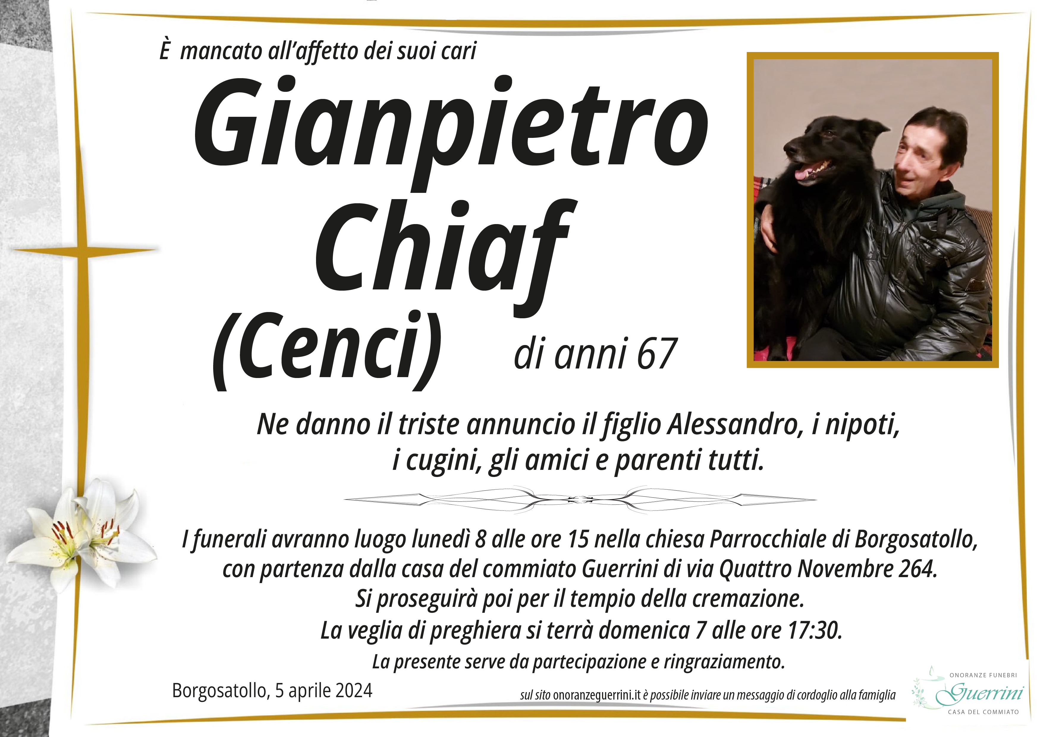 Scopri di più sull'articolo Gianpietro Chiaf (Cenci)